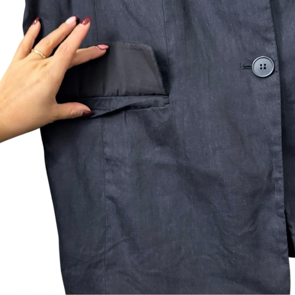 Nordstrom linen‎ Blend Black Vest Size Large